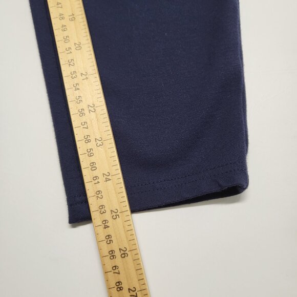 Tahari Womens Leggings Pants 1X Pull On Elastic Waist Stretch Navy Blue - Picture 14 of 16